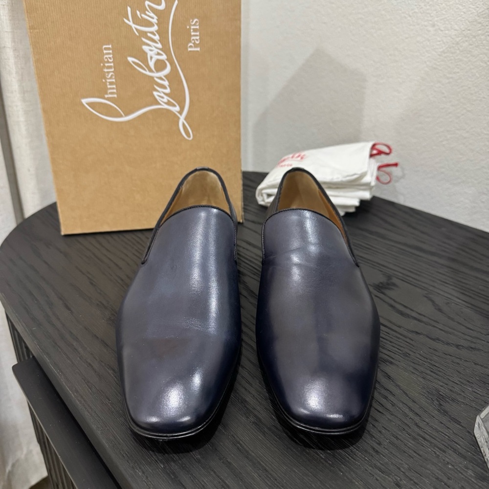 Christian Louboutin Dandelion Loafer Leather Navy - Picture 3 of 8